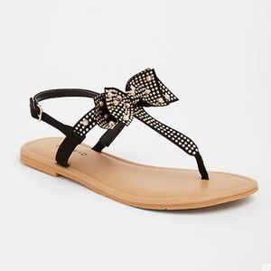 TORRID Studded Bow Sandals